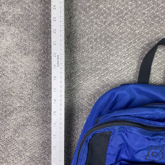 LL Bean Deluxe Book Pack Kids BookPack Backpack School Bag Blue Reflective Nylon - Picture 6 of 10